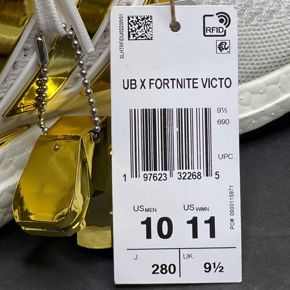 Adidas Ultraboost x Fortnite Victory Crown Men's Size 10 White Shoes Nby JQ0717 - Picture 12 of 13